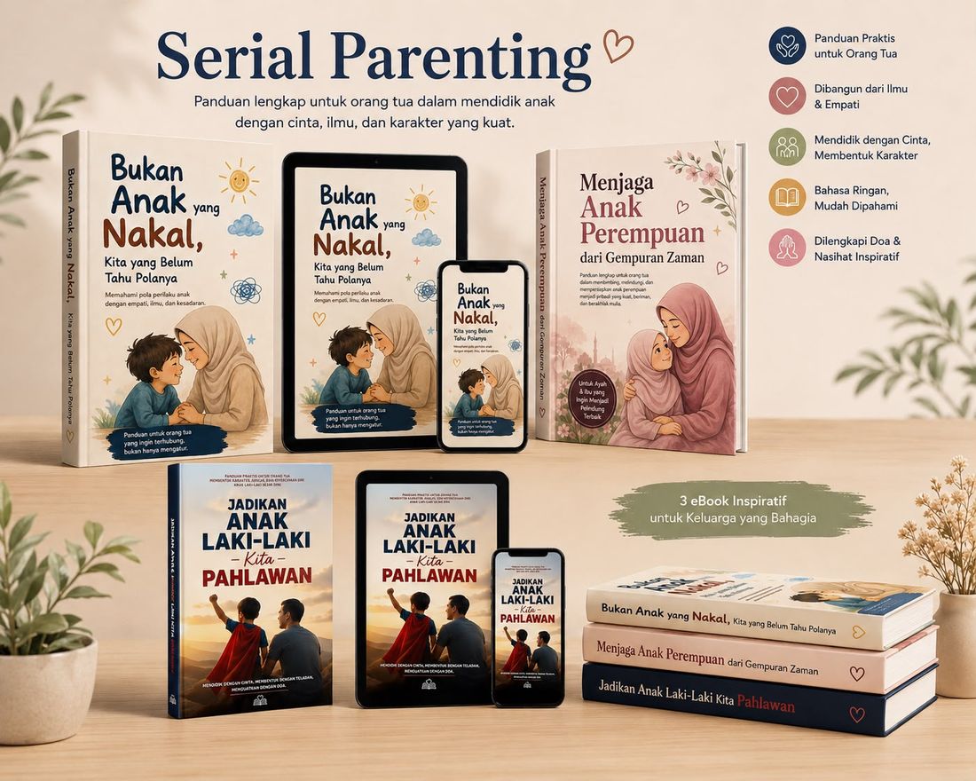 Serial Parenting Islami — Jadikan Anak Laki-Laki Kita Pahlawan, Menjaga Anak Perempuan Dari Gempuran Zaman, Bukan Anak yang Nakal Kita yang Belum Tahu Polanya